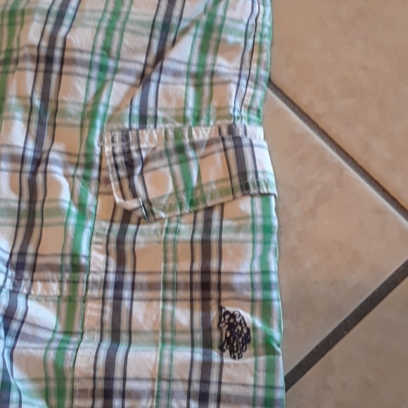 DONATED US POLO ASSN. Plaid Boys Shorts Sz 7. - Picture 2 of 4
